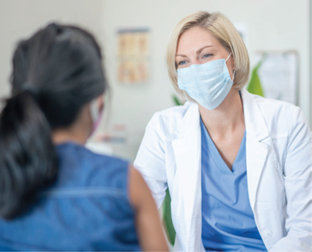 provider talking with patient