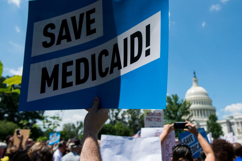 Save Medicaid sign